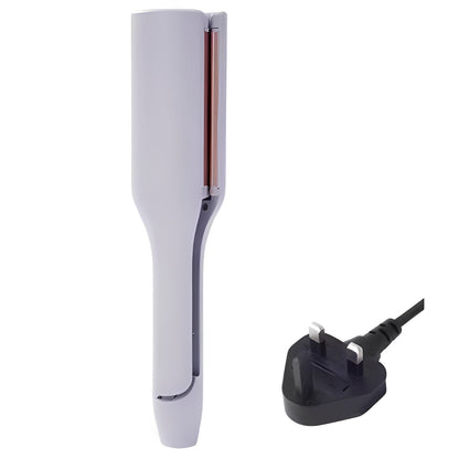 Purple Hair curler with plug on a white background