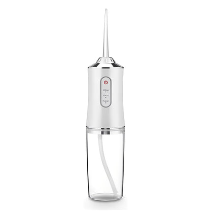 White dental water flosser on a white background