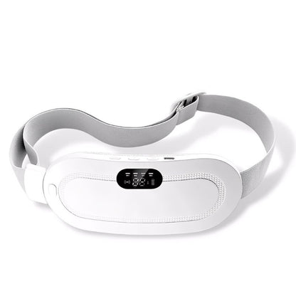 White electronic device with digital display on a white background